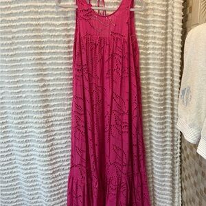NWOT Pink Sleeveless Maxi Dress by maeve, purchased from anthropologie